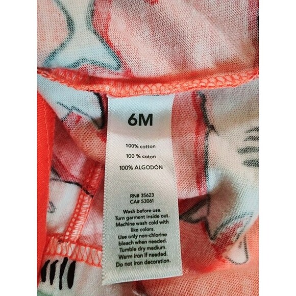 Just One You by Carter's Baby Boy's Orange Shark Print Tank Top Size: 6M NWT - Picture 6 of 8